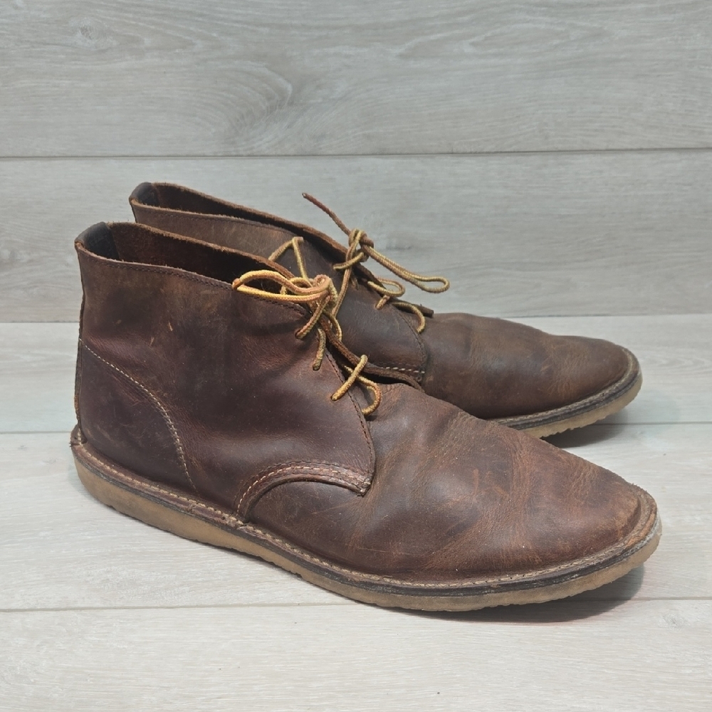 Red Wing Men 3322 Weekender Shoes Brown Lace Up Leather Chukka Boots Sz 13D